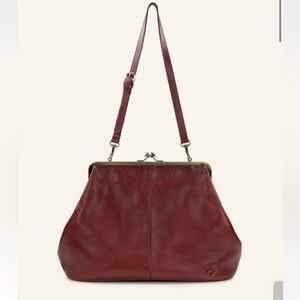 Serafina Large Frame Bag Patrician Nash 
Rugged Natural Grain Leather NWT